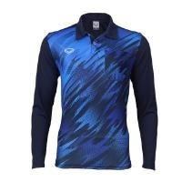 ราคา GRAND SPORT เสื้อโปโลพิมพ์ด้านหน้าแขนยาว รุ่น 012271 สีกรมท่า ไซส์ M (YA31736)