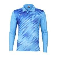 ราคา GRAND SPORT เสื้อโปโลพิมพ์ด้านหน้าแขนยาว รุ่น 012271 สีฟ้า ไซส์ L (YA31743)
