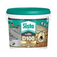 ราคา SISTA อะคริลิกกันรั่วซึมสะท้อนความร้อน D100 PLUS รุ่น 2628320 ขนาด 4 กก. สีขาว (YA34422)