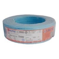 ราคา สายไฟ THW 60227 IEC01 THW Cable 60227 IEC01 THW-IEC01-1 เอสซุปเปอร์ THW-IEC01-1-BLUE-100m (YA34508)