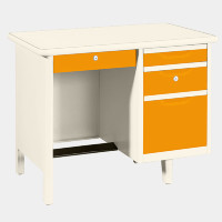 ราคา ICONIC โต๊ะทำงานเหล็ก รุ่น TC-3 สีส้ม ขนาด 3 ฟุต (YA35148)