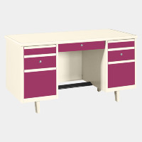 ราคา ICONIC โต๊ะทำงานเหล็ก รุ่น TC-4.5 สีม่วง ขนาด 4.5 ฟุต (YA35169)