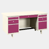 ราคา ICONIC โต๊ะทำงานเหล็ก รุ่น TC-5 สีม่วง ขนาด 5 ฟุต (YA35189)