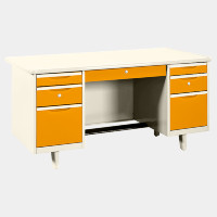 ราคา ICONIC โต๊ะทำงานเหล็ก รุ่น TC-5 สีส้ม ขนาด 5 ฟุต (YA35188)