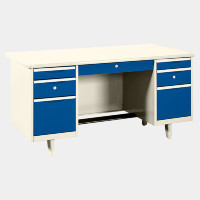 ราคา ICONIC โต๊ะทำงานเหล็ก รุ่น TC-5 สีน้ำเงิน ขนาด 5 ฟุต (YA35191)