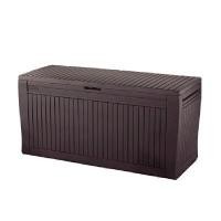 ราคา KETER กล่องเก็บของกลางแจ้ง Comfy Deck Box สีน้ำตาลเข้ม ขนาดด้านนอก กว้าง 117 x ลึก 45 x สูง 57 ซม. (YA35335)