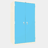 ราคา ICONIC ตู้เหล็ก 2 บาน แบบมือจับบิด รุ่น LK-2B สีฟ้าอ่อน (YA35405)