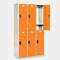 ราคา ICONIC ตู้ล็อคเกอร์ 6 ช่อง รุ่น LK-6 สีส้ม (YA35644)