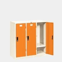 ราคา ICONIC ตู้ล็อคเกอร์เตี้ย 3 ช่อง รุ่น LK-T3 สีส้ม (YA35692)