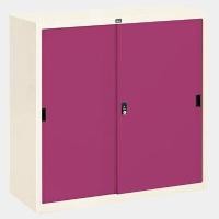 ราคา ICONIC ตู้บานเลื่อนทึบ รุ่น SL-3 สีม่วง ขนาด 3 ฟุต (YA35790)