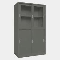 ราคา ICONIC ตู้บานเลื่อนผสม รุ่น LKAS-302 สีเทา ขนาด 3 ฟุต (YA35893)