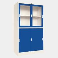 ราคา ICONIC ตู้บานเลื่อนผสม รุ่น LKAS-302 สีน้ำเงิน ขนาด 3 ฟุต (YA35891)