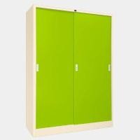 ราคา ICONIC ตู้บานเลื่อนทึบ รุ่น LKAS-404 สีเขียว ขนาด 4 ฟุต (YA35933)