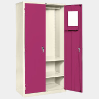 ราคา ICONIC ตู้เสื้อผ้าบานเปิดมือจับบิด รุ่น WO-1 สีม่วง (YA36024)