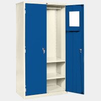 ราคา ICONIC ตู้เสื้อผ้าบานเปิดมือจับบิด รุ่น WO-1 สีน้ำเงิน (YA36026)