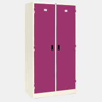 ราคา ICONIC ตู้เสื้อผ้าบานเปิดมีคั่นกลาง รุ่น WO-2 สีม่วง (YA36033)