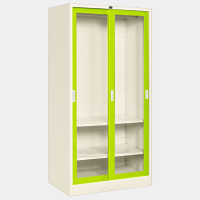 ราคา ICONIC ตู้เสื้อผ้าบานเลื่อนกระจกใส รุ่น WS-1 สีเขียว ขนาด 3 ฟุต (YA36040)