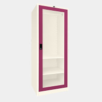 ราคา ICONIC ตู้เสื้อผ้าบานเดี่ยวกระจกใส รุ่น WO-G601 สีม่วง (YA36101)