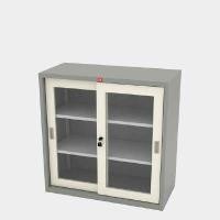 ราคา LUCKYWORLD ตู้บานเลื่อนกระจกเตี้ย รุ่น KSG-90 (เหล็กหนา 0.6) สีทูโทน ขนาด 3 ฟุต (YA36156)