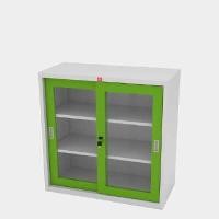 ราคา LUCKYWORLD ตู้บานเลื่อนกระจกเตี้ย รุ่น KSG-90 (เหล็กหนา 0.6) สีเขียว ขนาด 3 ฟุต (YA36153)