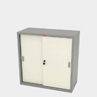 ราคา LUCKYWORLD ตู้บานเลื่อนทึบเตี้ย รุ่น KSS-90 สีทูโทน ขนาด 3 ฟุต (เหล็กหนา0.6 มม) (YA36175)