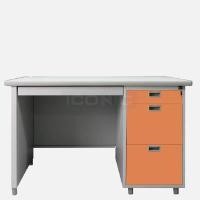 ราคา LUCKYWORLD โต๊ะทำงานเหล็ก รุ่น DX40/3 (เหล็กหนา 0.6 มม.) สีน้ำตาล size 4 ฟุต (YA36213)