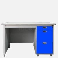 ราคา LUCKYWORLD โต๊ะทำงานเหล็ก รุ่น DX40/3 (เหล็กหนา 0.6 มม.) สีน้ำเงิน size 4 ฟุต (YA36214)