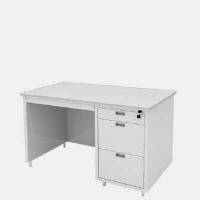 ราคา LUCKYWORLD โต๊ะทำงานเหล็ก รุ่น DL35/3 สีเทาทราย ขนาด 3.5 ฟุต (เหล็กหนา 0.6 มม.) (YA36220)