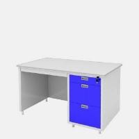 ราคา LUCKYWORLD โต๊ะทำงานเหล็ก รุ่น DL40/3 เหล็กหนา 0.6 มม. สีน้ำเงิน ขนาด 4 ฟุต (YA36338)