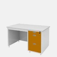 ราคา LUCKYWORLD โต๊ะทำงานเหล็ก รุ่น DL40/3 เหล็กหนา 0.6 มม. สีน้ำตาล ขนาด 4 ฟุต (YA36337)