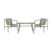 ราคา INDEX LIVING MALL ชุดโต๊ะสนาม 2 ที่นั่ง รุ่นกอตแลนด์ สีเขียว ขนาด 90 ซม. (YA36595)