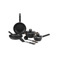 ราคา INDEX LIVING MALL ชุดเครื่องครัว 8 ชิ้น/ชุด รุ่นวีวิน สีดำ/ทองแดง (YA36784)