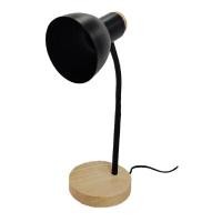 ราคา โคมไฟอ่านหนังสือตั้งโต๊ะ รุ่น HL-11 ฐานไม้ สีดำ (YA36893)