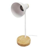 ราคา โคมไฟอ่านหนังสือตั้งโต๊ะ รุ่น HL-11 ฐานไม้ สีขาว (YA36894)