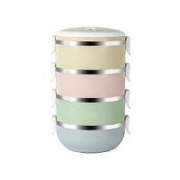 ราคา RRS ปิ่นโต 4 ชั้น เก็บความร้อน คละสีพาสเทล ขนาด 2800 ml. (YA37064)