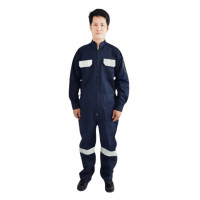 ราคา MAPLE SAFETY ชุดหมีช่าง ชุดหมีทำงาน รุ่น OV-09 สีกรมท่า ติดแถบสะท้อนแสง ขนาด ไซด์ S (YA39165)