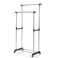 ราคา MEDILA ราวแขวนผ้าบาร์คู่ รุ่น SH0143 วัสดุอย่างดี ปรับระดับได้ (YA41112)