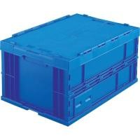 ราคา TRUSCO กล่องพลาสติกพับได้มีฝาปิด 75L สีน้ำเงินเข้ม (YA41439)