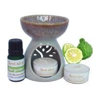 ราคา SENODOS OIL BURNER + BERGAMOT PURE ESSENTIAL OIL SET (10 ML.) (YA42740)