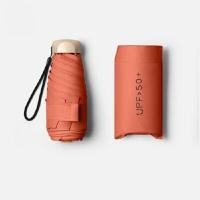 ราคา THAI SUN SPORT ร่มพับมินิไม่มีลาย กันแดด SSR0010 สีส้ม (YA42833)