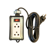 ราคา SANDKING ปลั๊กไฟมาตรฐานโรงงาน 2 ช่อง 5 เมตร 220V พร้อมสวิตช์และกราวด์ (YA45108)