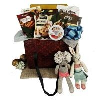 ราคา GIFTNGO กระเช้าของขวัญ Luxury Handcraft Set ขนมนำเข้า บรรจุในตะกร้ากระจูดหัตถกรรมจากภาคใต้ (YA58882)