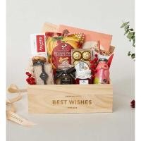 ราคา BASKETEER ตะกร้าของขวัญไม้ TASTY TEMPTATIONS WOOD CRATE GCC-014 (YA66934)