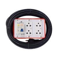 ราคา LUZINO บล๊อกยาง PVC พร้อมสายไฟ VCT 3 x 1.5 มีเบรกเกอร์กันดูด 4 ช่อง รุ่น LUZINOLT-RGB4 ขนาด 10 เมตร (YA67937)