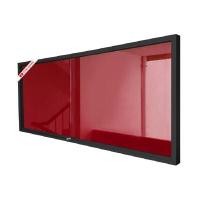 ราคา บอร์ดติดประกาศตู้กระจก Siam Board OFMS0438 ขนาด 120x180 ซม. กำมะหยี่แดง กรอบสีดำ (YA68038)