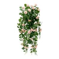 ราคา FONTE ดอกไม้ประดิษฐ์ดอกกุหลาบ พร้อมกระถางแขวน รุ่น LYBG1775 สีเขียว-โอลด์โรส ขนาด 35x23x70 ซม. (YB01217)