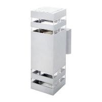 ราคา LUZINO โคมไฟผนังภายนอก อลูมิเนียม 2xE27 สีเทา ขนาด 9x9x30 ซม. (YB01567)