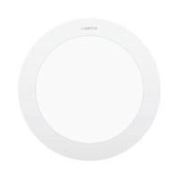 ราคา โคมดาวน์ไลท์หน้ากลม 8 นิ้ว LED 18W Daylight LAMPTAN รุ่น Slim Alu RD 18W/DL สีขาว (YB01588)