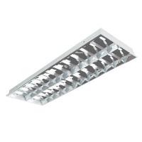ราคา โคมตะแกรงฝังฝ้า LED-T8 2x18 วัตต์ RACER รุ่น Recess(2x18W) ขนาด 30 x 123.7 x 8.3 ซม. สีขาว (YB02107)