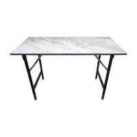 ราคา KASSA โต๊ะพับอเนกประสงค์ลายหินอ่อน สีขาว (YB02161)